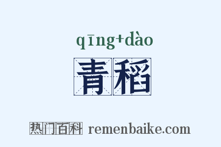 青稻是什么意思的图片